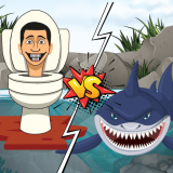 Aç Köpekbalığı vs Skibidi Oyunu