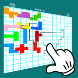 Bulmaca Pentomino Siluet Birleştirin Oyunu