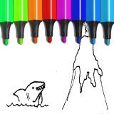 Çocuk Atlama Boyama Oyunu