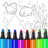 Çocuklar İçin Özel Kolay Hayvan Boyama Sayfaları Oyunu