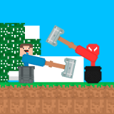 Çöp Adam Noob Hammer'a Karşı Oyunu