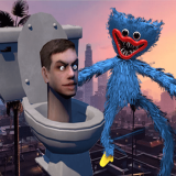 Huggy Wuggy Skibidi Tuvaletinden Kaçıyor Oyunu