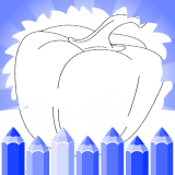 Meyve Ve Sebzeler Çocuklar İçin Yazdırılabilir Boyama Sayfaları Oyunu