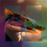 Timsah Yapboz Mükemmel Slayt Yapboz Oyunu