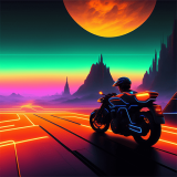 Uzayda Motor Yarışı Oyunu